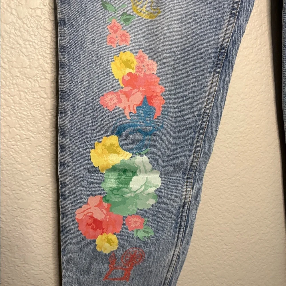 Disney Sleeping Beauty Three Good Fairies Mom Jeans Her Universe size 13